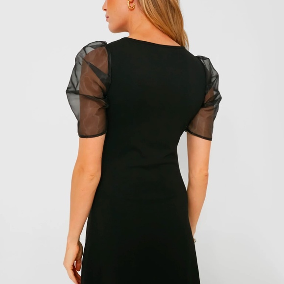 Hyacinth House Black Tulle Sleeve Darby Dress - Picture 4 of 9